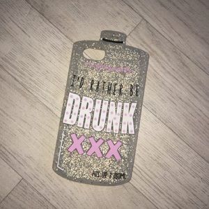 “I’d rather be drunk” phone case